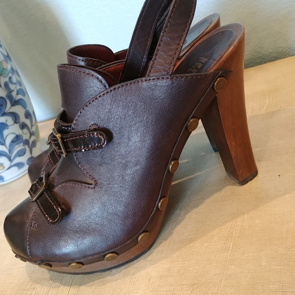 See By Chloe Brown Slingback Mules *US Size 7